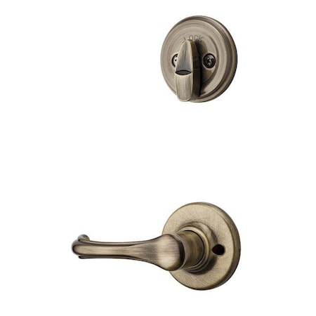 Kwikset Dorian Lever Interior Single Cylinder Handleset Trim 966DNL-5